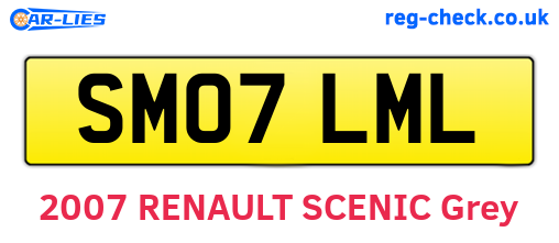 SM07LML are the vehicle registration plates.