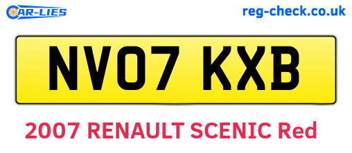NV07KXB are the vehicle registration plates.