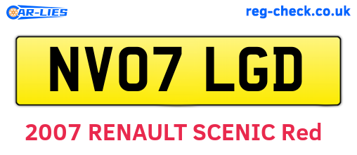 NV07LGD are the vehicle registration plates.