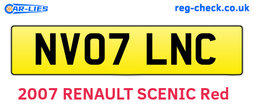 NV07LNC are the vehicle registration plates.
