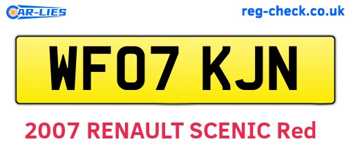 WF07KJN are the vehicle registration plates.