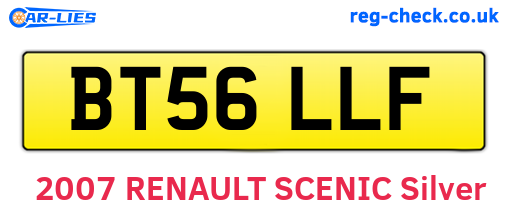 BT56LLF are the vehicle registration plates.