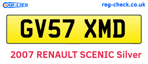 GV57XMD are the vehicle registration plates.