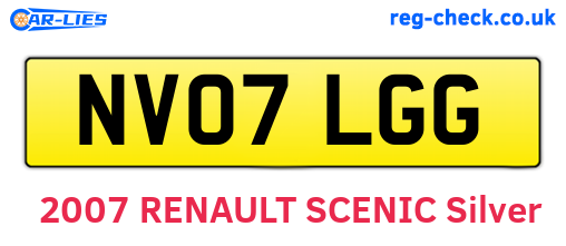 NV07LGG are the vehicle registration plates.