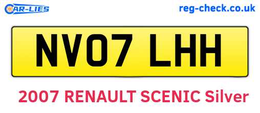 NV07LHH are the vehicle registration plates.