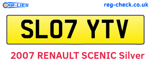 SL07YTV are the vehicle registration plates.