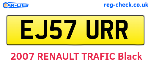 EJ57URR are the vehicle registration plates.