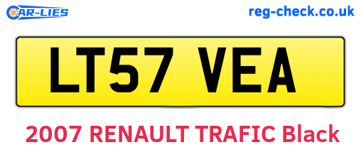 LT57VEA are the vehicle registration plates.