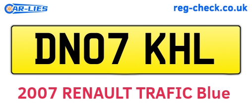 DN07KHL are the vehicle registration plates.