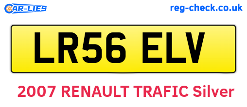 LR56ELV are the vehicle registration plates.