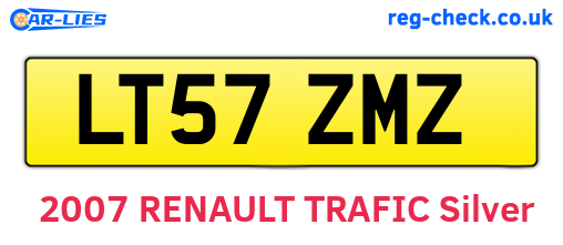 LT57ZMZ are the vehicle registration plates.