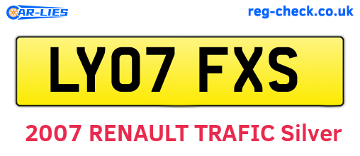 LY07FXS are the vehicle registration plates.