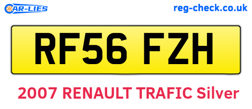RF56FZH are the vehicle registration plates.