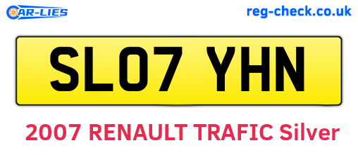 SL07YHN are the vehicle registration plates.