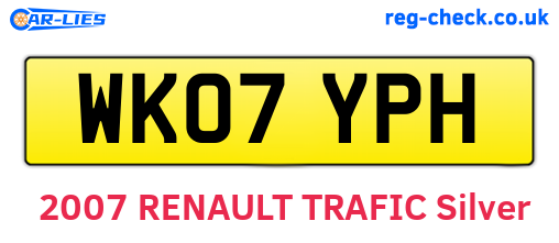 WK07YPH are the vehicle registration plates.