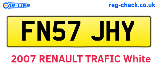 FN57JHY are the vehicle registration plates.