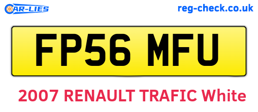 FP56MFU are the vehicle registration plates.