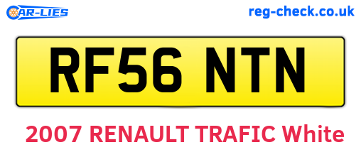 RF56NTN are the vehicle registration plates.
