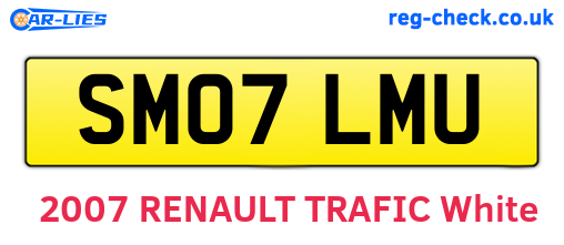 SM07LMU are the vehicle registration plates.