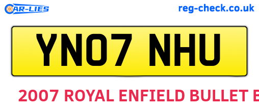 YN07NHU are the vehicle registration plates.