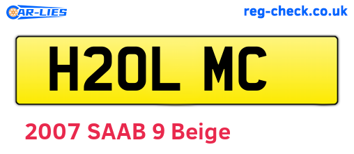 H20LMC are the vehicle registration plates.