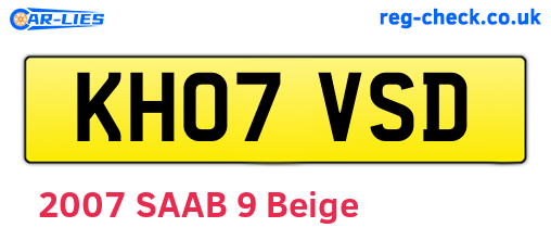 KH07VSD are the vehicle registration plates.