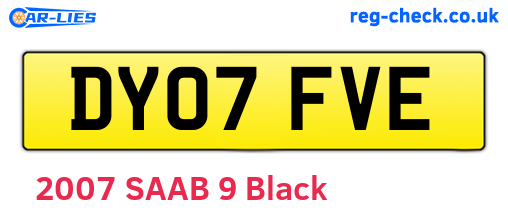 DY07FVE are the vehicle registration plates.