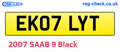EK07LYT are the vehicle registration plates.