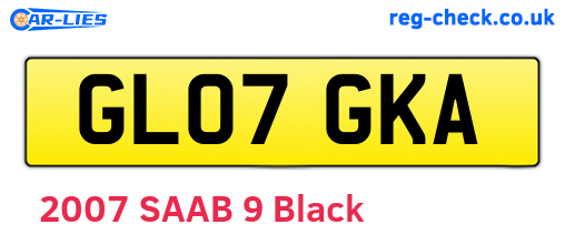 GL07GKA are the vehicle registration plates.