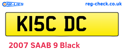 K15CDC are the vehicle registration plates.