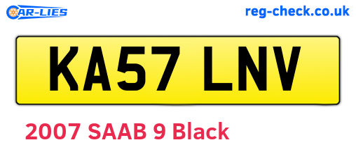 KA57LNV are the vehicle registration plates.