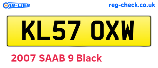 KL57OXW are the vehicle registration plates.