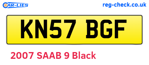 KN57BGF are the vehicle registration plates.