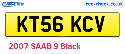 KT56KCV are the vehicle registration plates.