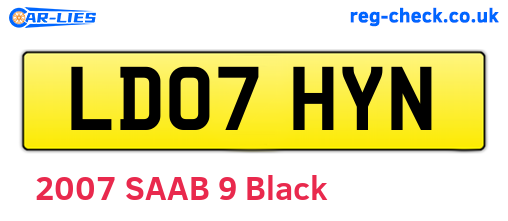 LD07HYN are the vehicle registration plates.