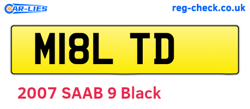M18LTD are the vehicle registration plates.