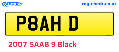 P8AHD are the vehicle registration plates.