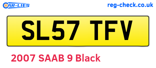 SL57TFV are the vehicle registration plates.