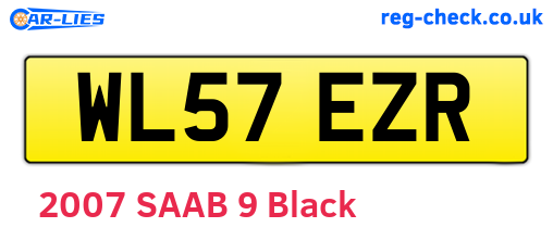WL57EZR are the vehicle registration plates.