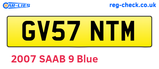 GV57NTM are the vehicle registration plates.
