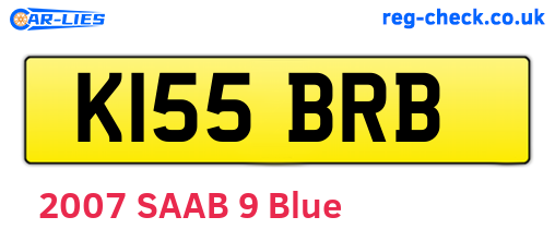 K155BRB are the vehicle registration plates.