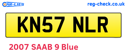 KN57NLR are the vehicle registration plates.