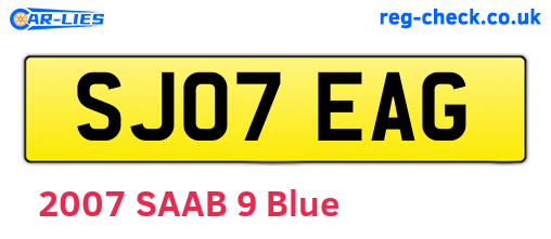 SJ07EAG are the vehicle registration plates.