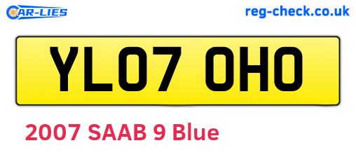 YL07OHO are the vehicle registration plates.