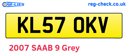 KL57OKV are the vehicle registration plates.