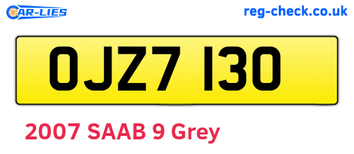 OJZ7130 are the vehicle registration plates.