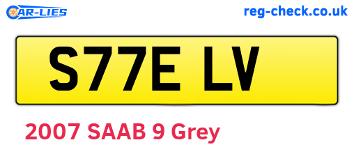 S77ELV are the vehicle registration plates.