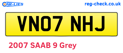 VN07NHJ are the vehicle registration plates.