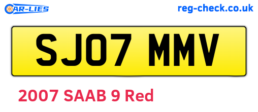SJ07MMV are the vehicle registration plates.