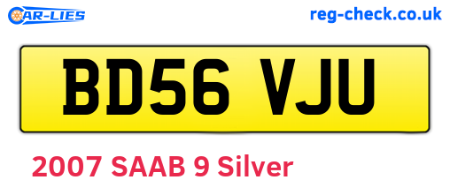 BD56VJU are the vehicle registration plates.